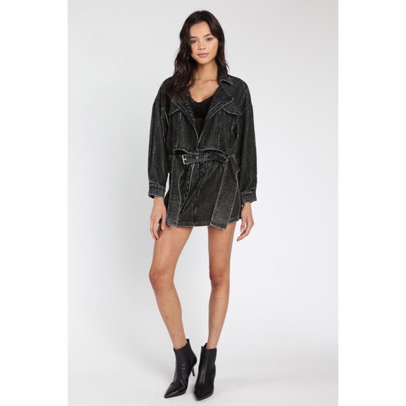 Black Corduroy Moto Set - Picture 7 of 7